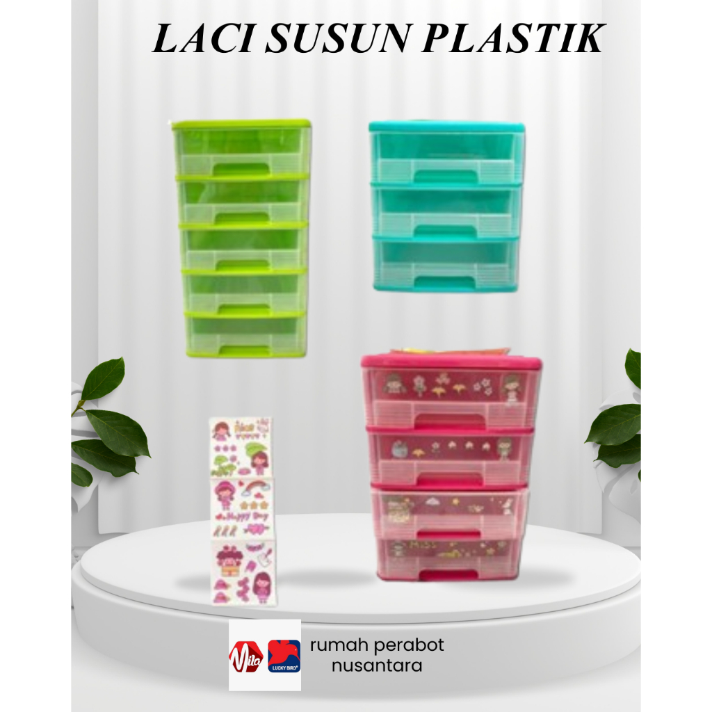LACI PENYIMPANAN SUSUN/LACI SERBAGUNA/LACI MINI TEBAL/LACI PLASTIK SUSUN