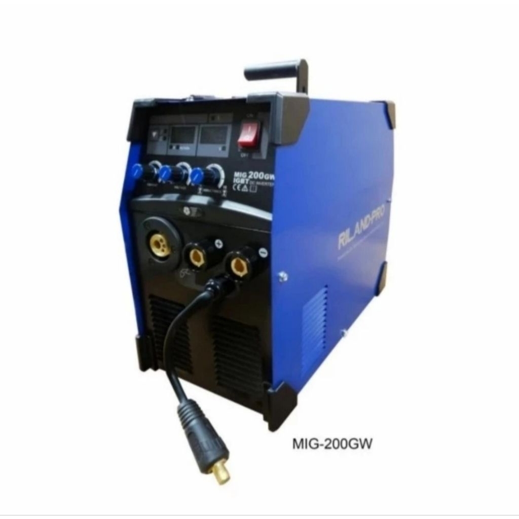 MESIN LAS INVERTER RILAND PRO MIG 200GW MIG 200 GW 200 AMPERE