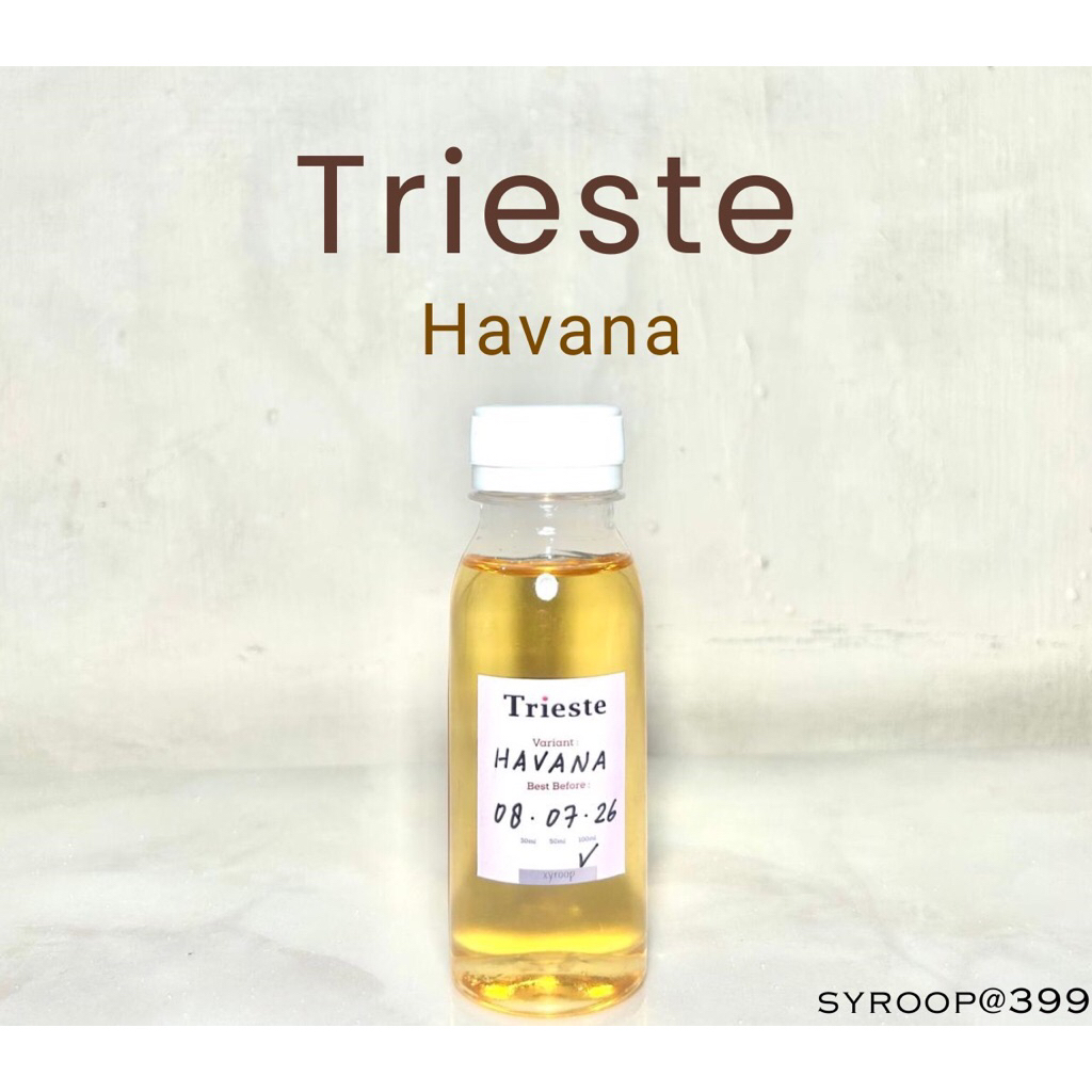 

Trieste Havana Coffee Syrup Repack 30ml 50ml 100ml