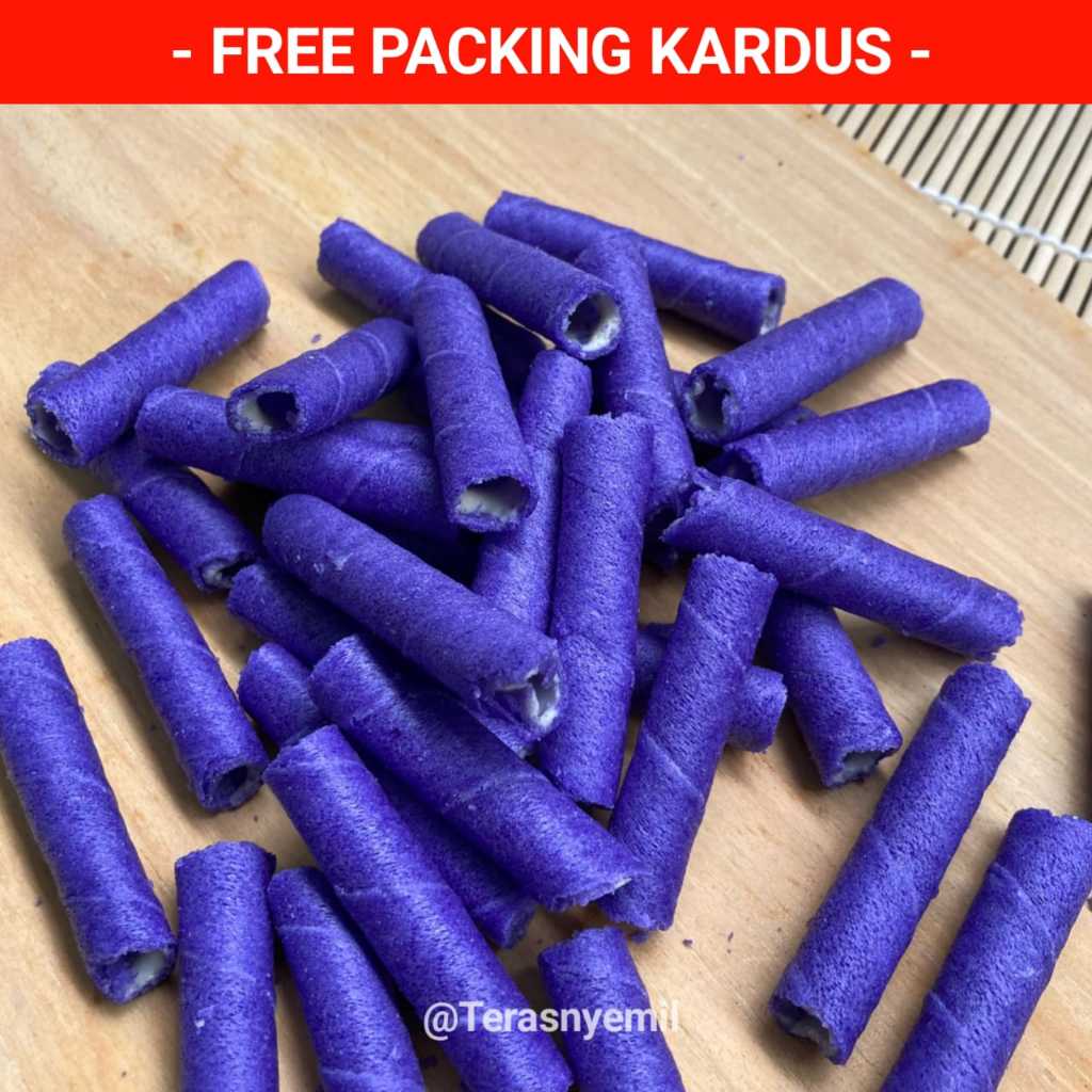 

Astor Blueberry125 Gram Snack Kiloan Wafer roll cemilan camilan manis pedas asin gurih