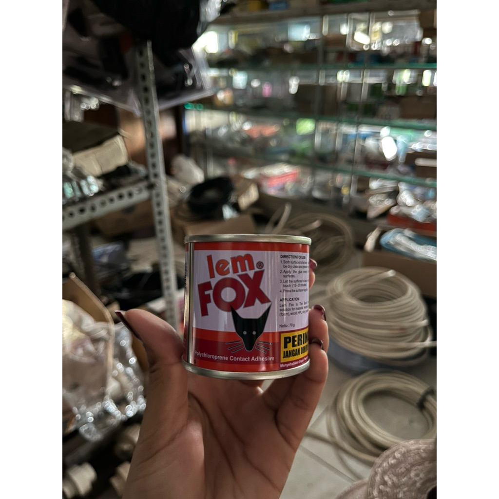 

Lem Fox Kaleng / Lem Fox Kuning / Lem Fox / Fox / Lem Pengerat