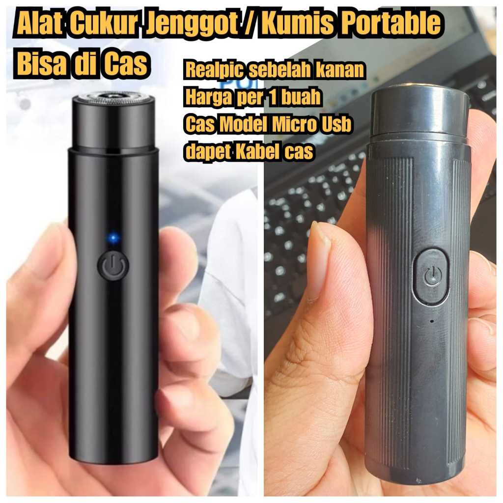 mesin pencukur jenggot kumis portable cas ulang Alat cukur jenggot portable electric pecukur jenggot