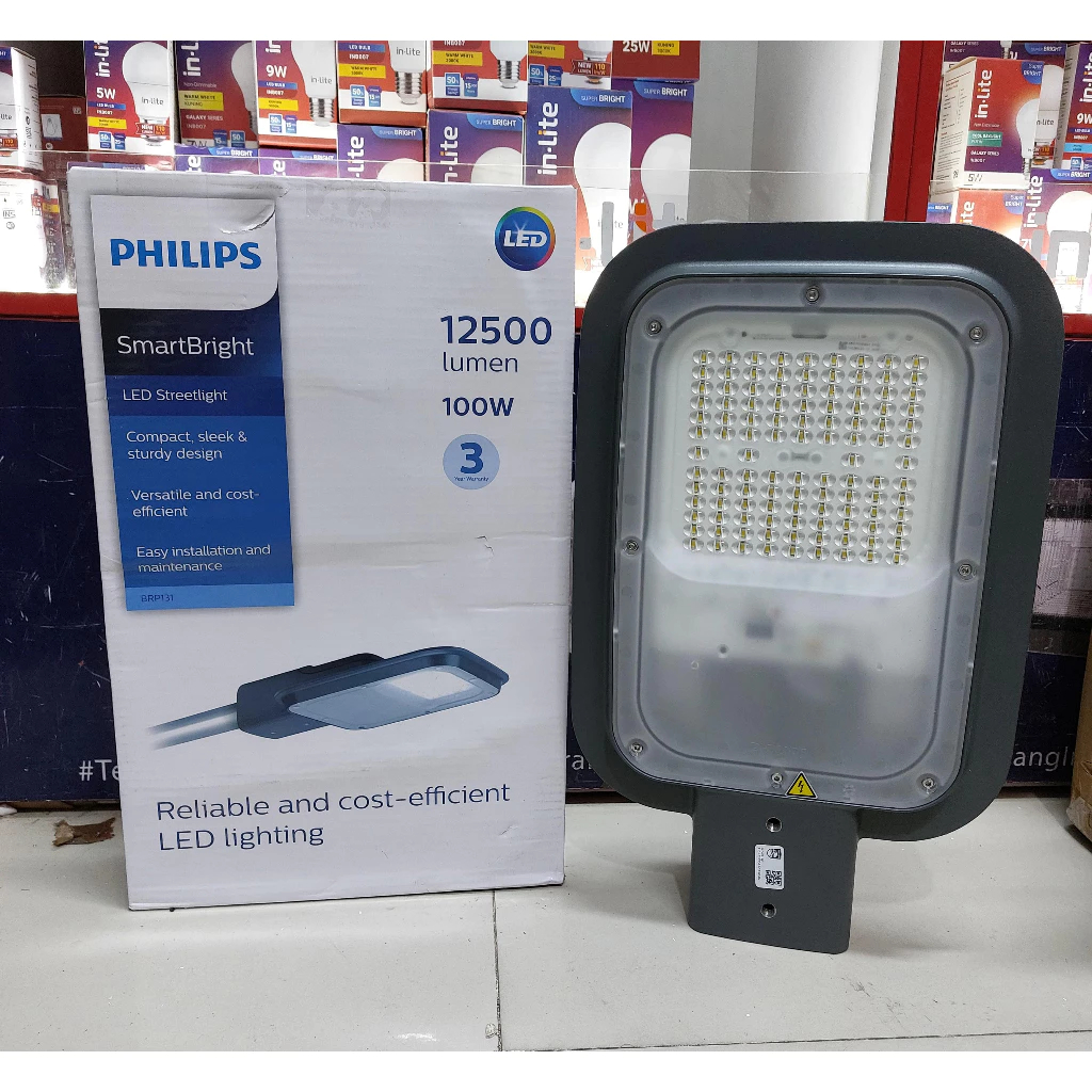 Lampu Jalan LED PJU BRP131 BRP 131 100w 100 Watt Philips Kedap Air Outdoor