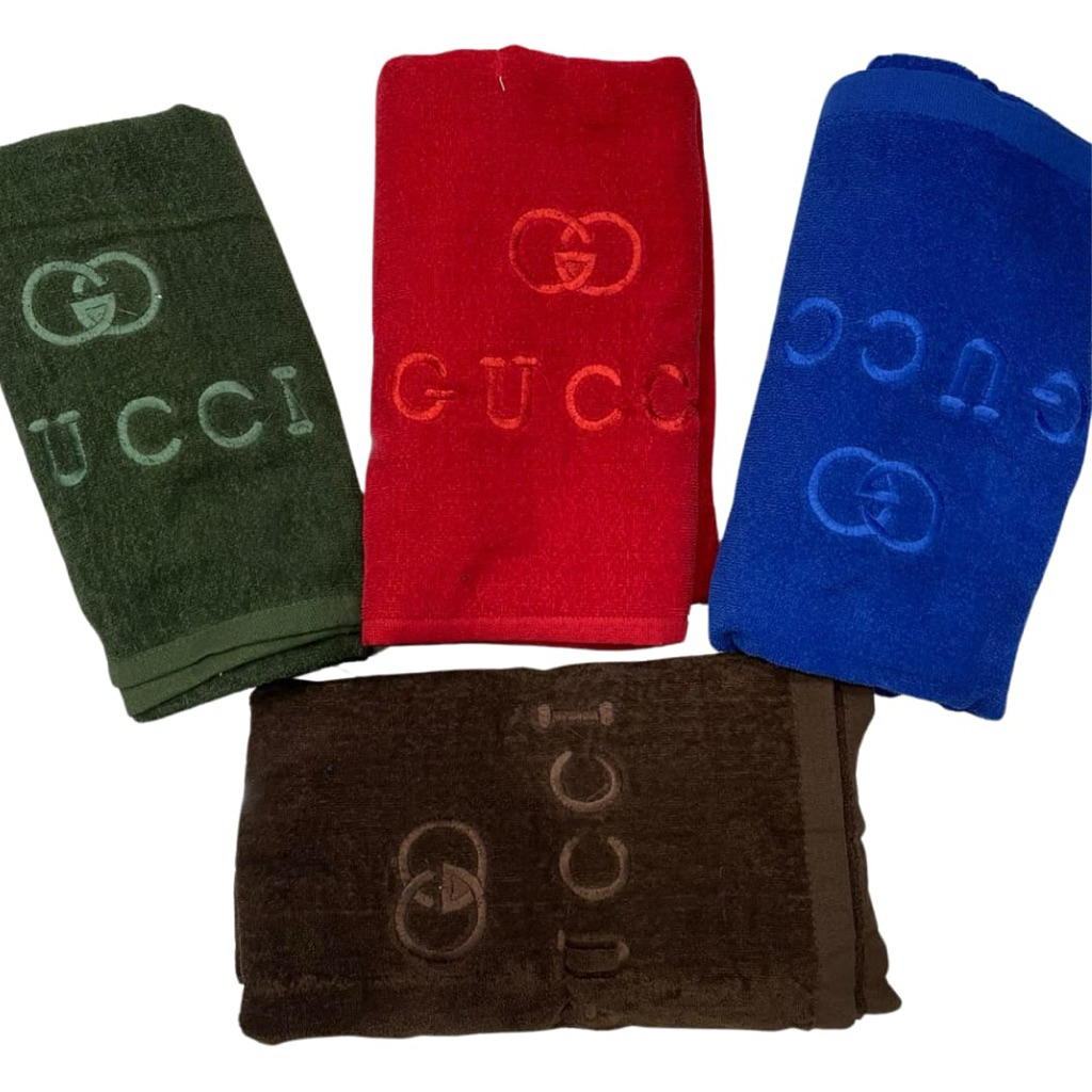 Handuk Gucci Uk 75 x 150 cm DEWASA - Bulu halus - Tersedia berbagai varian warna yang cerah