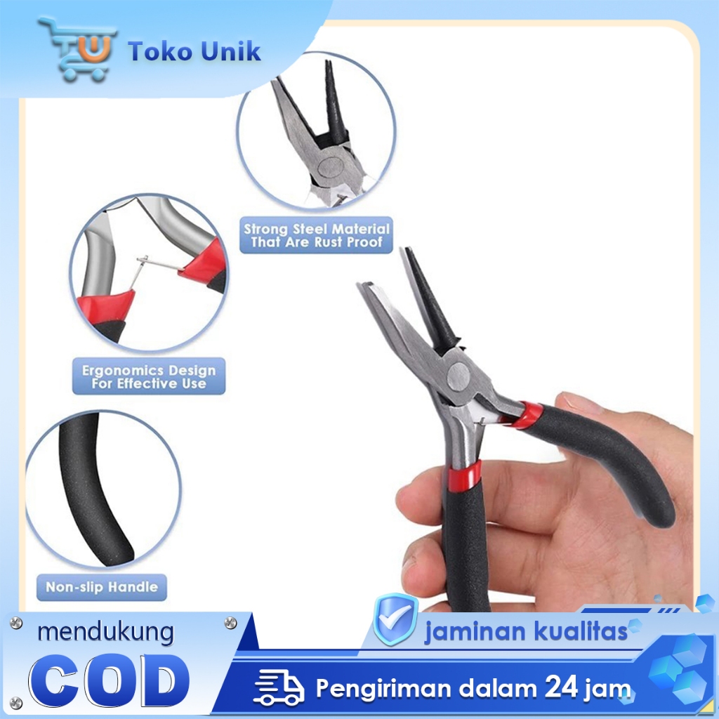 Tang Plintir Tang Loop Concave Tang Perhiasan Bulat Tang Pembulat Kawat Untuk Kerajinan Tangan