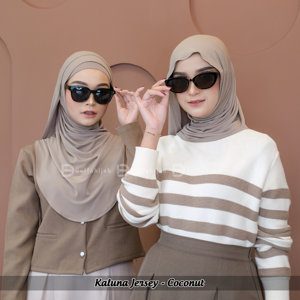 Pashmina instan kaluna jersey - katun bamboo by daffahijab