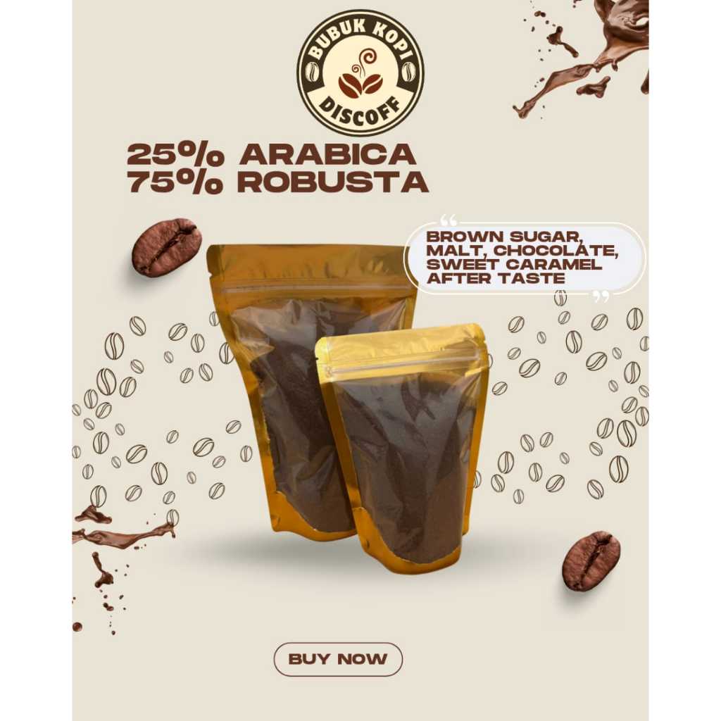 Kopi Bubuk 25% Arabica + 75% Robusta