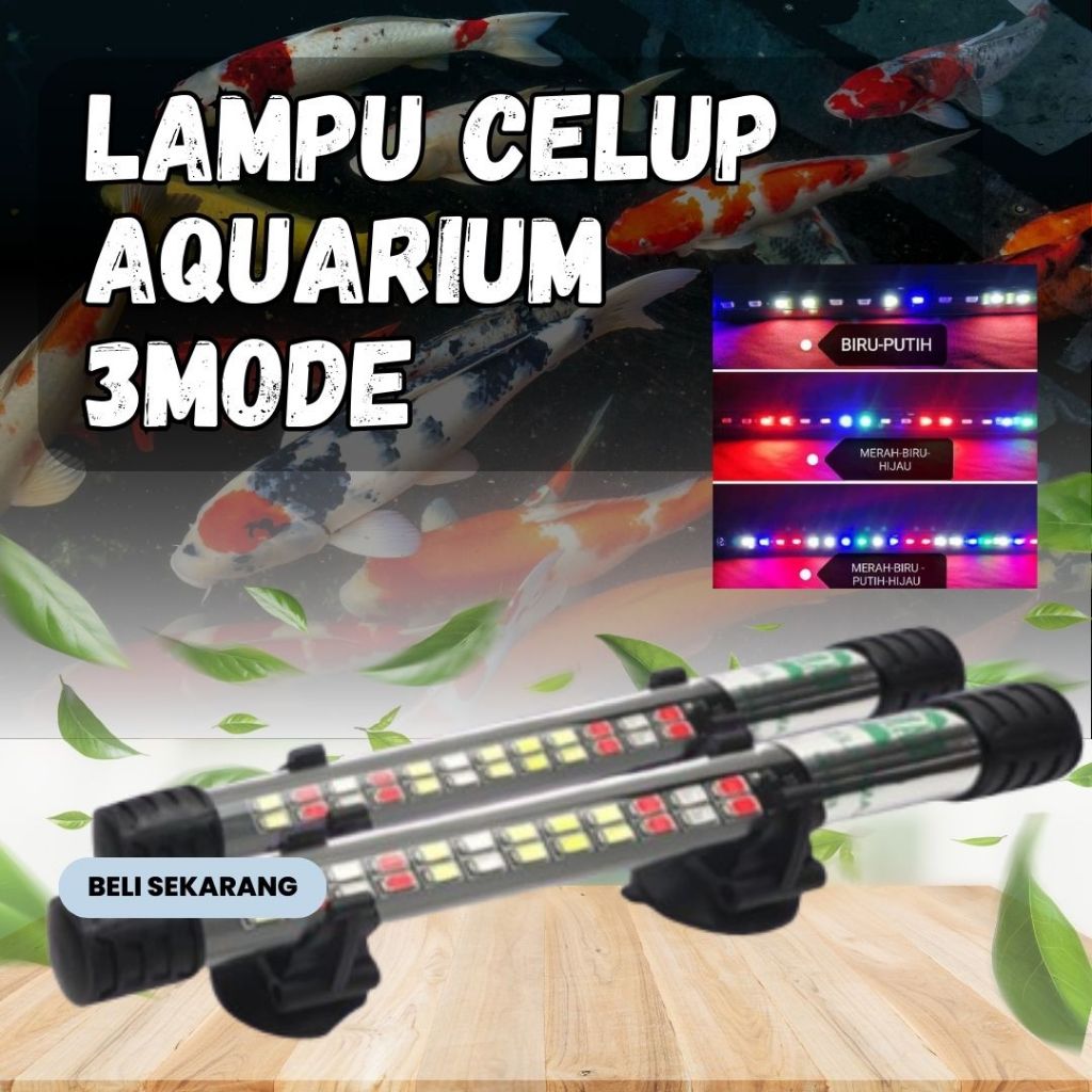 LAMPU CELUP AQUARIUM 3 MODE MERK RANDOM