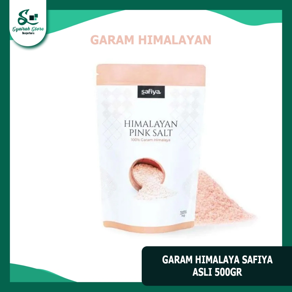 

Garam Himalaya Pink | Pink Salt Himalayan 500g Pouch Safiya