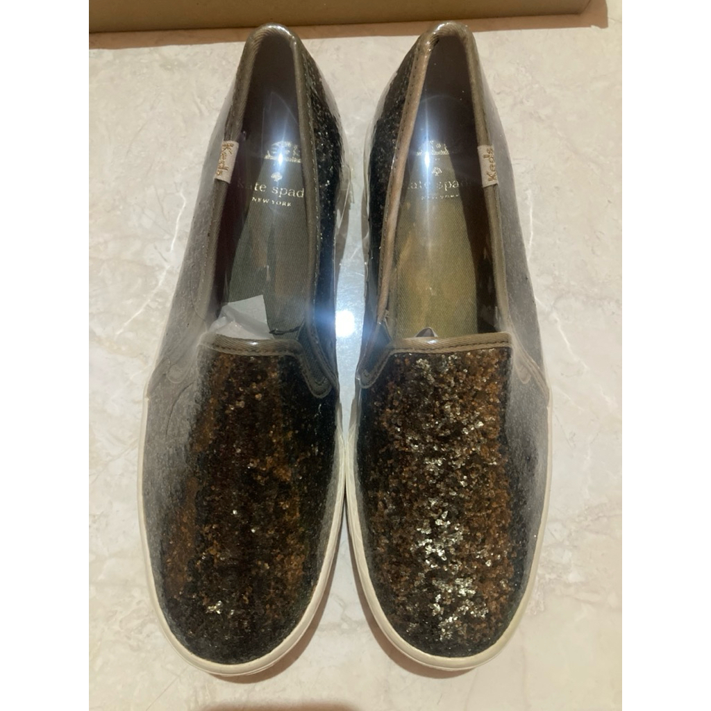 Preloved Keds X Kate Spade Double Decker Glitter Olive