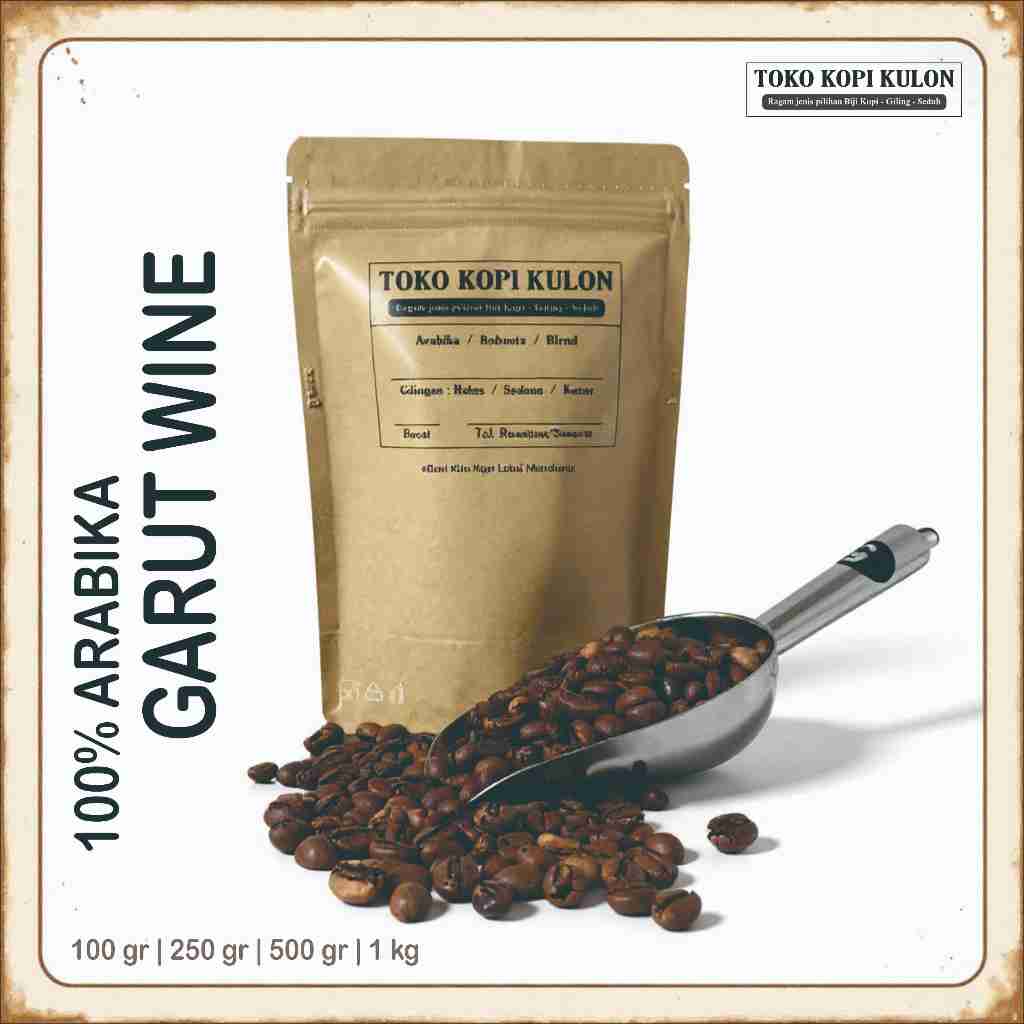 

ARABIKA GARUT WINE - Toko Kopi Kulon - Giling Halus/Medium/Kasar - 100 gram