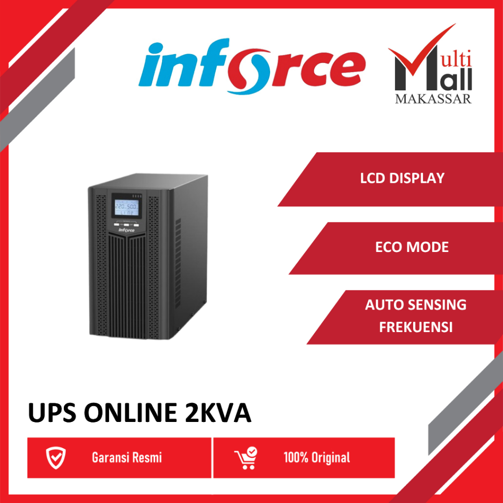 POWER INFORCE UPS ONLINE 2KVA / 2KVA 1800 watt 2000 va