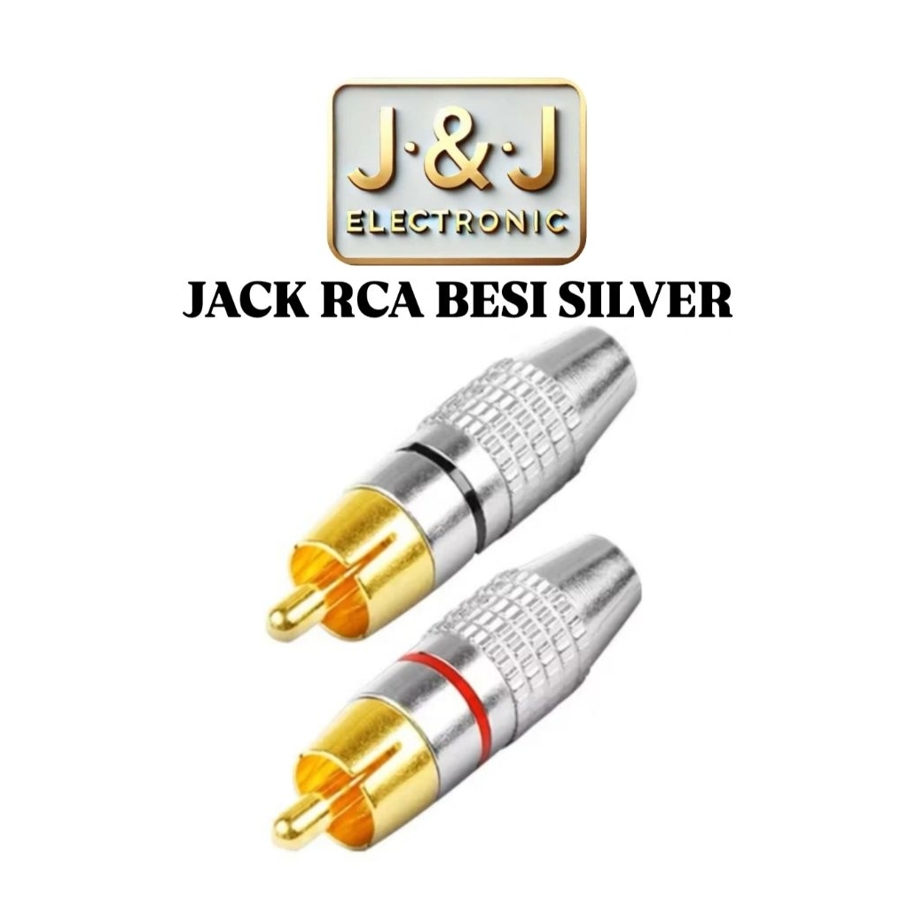 JACK RCA BESI SILVER , JECK JEK JAK RCA BESI SILVER  Kualitas bagus ( harga per set )
