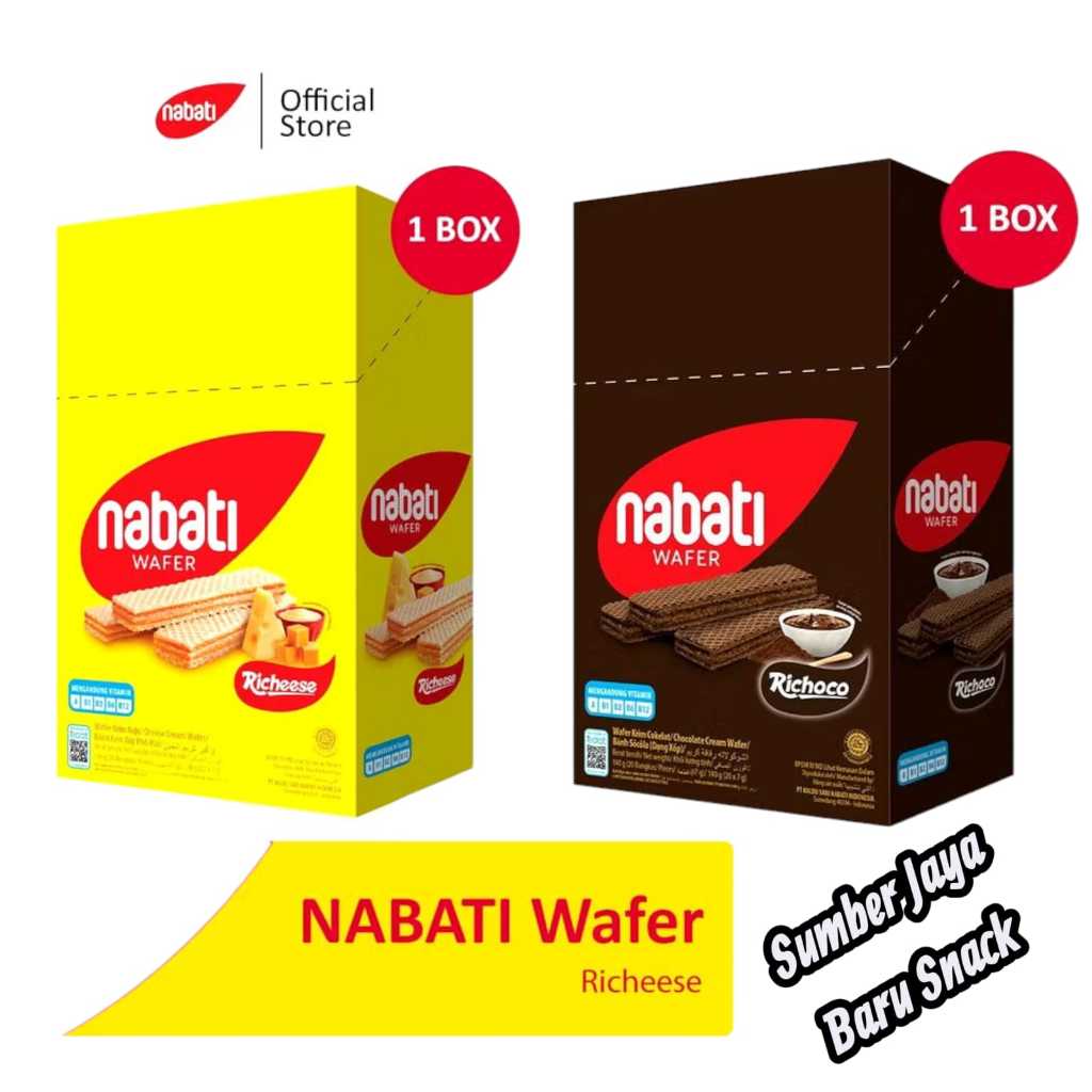 Wafer Richeese Nabati Box | Isi 20 Pcs