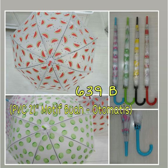 Payung Hujan / Payung Lipat Anti UV Payung Tabir Surya Buah /Payung IMPORT/ PAYUNG ANAK KARAKTER BUA
