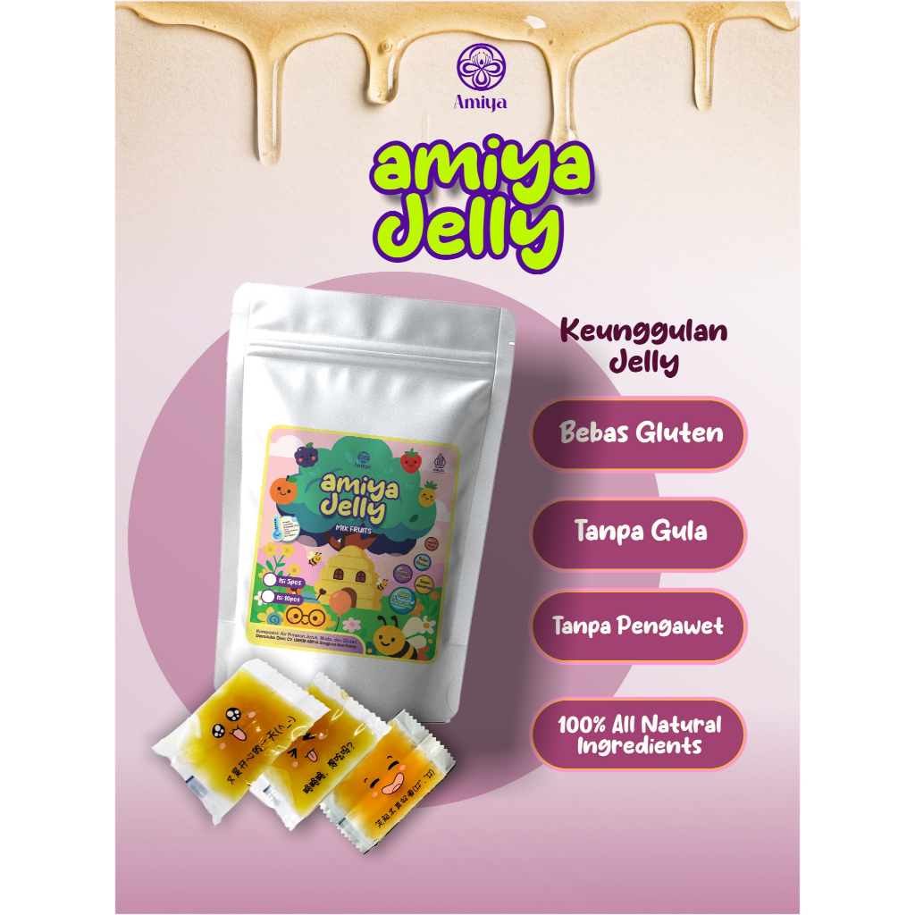 

Amiya Healthy Jelly Real Food - Jelly Madu Alami Tanpa Gula Tanpa Pengawet