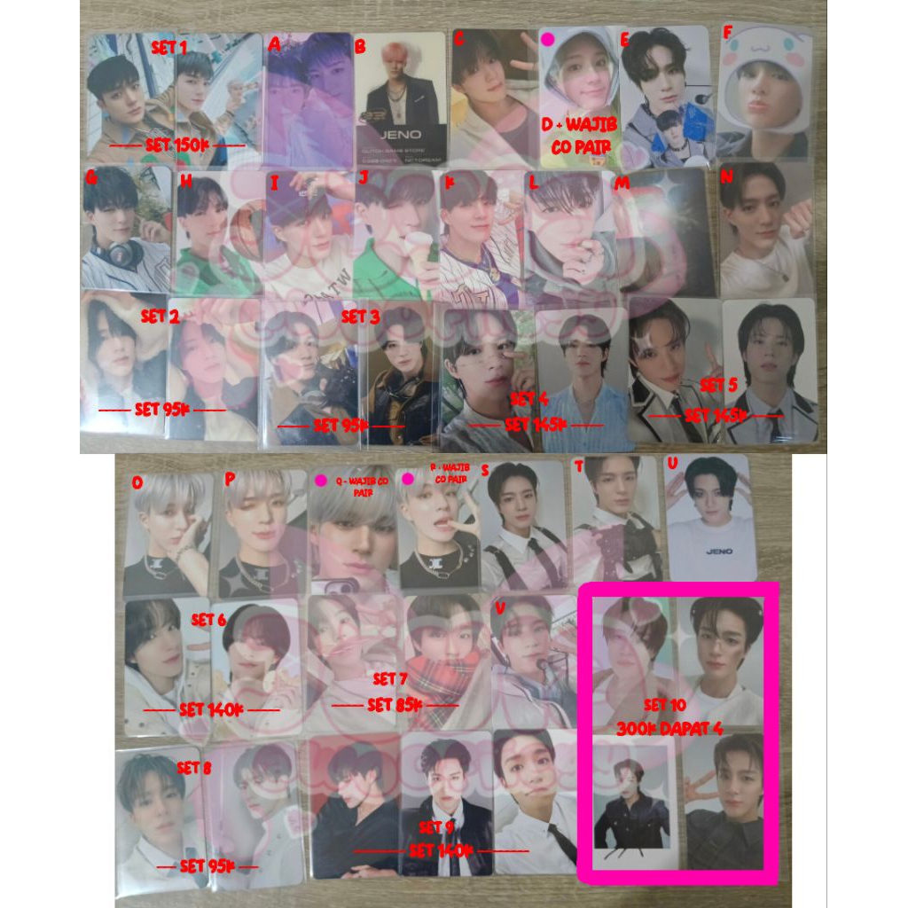 [READY STOCK] PHOTOCARD OFFICIAL JENO IPHONE MELET MELOTOT MANGAP CEMONG SG23 SG24 SG25 SANRIO SELIM