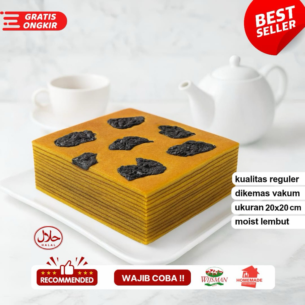 

LAPIS LEGIT PLAM/PRUNES REGULAR 20x20 cm kue food cemilan