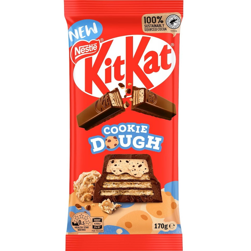 

Kitkat Cookie Dough Chocolate Block 170g - Australia / Cookie Dough
