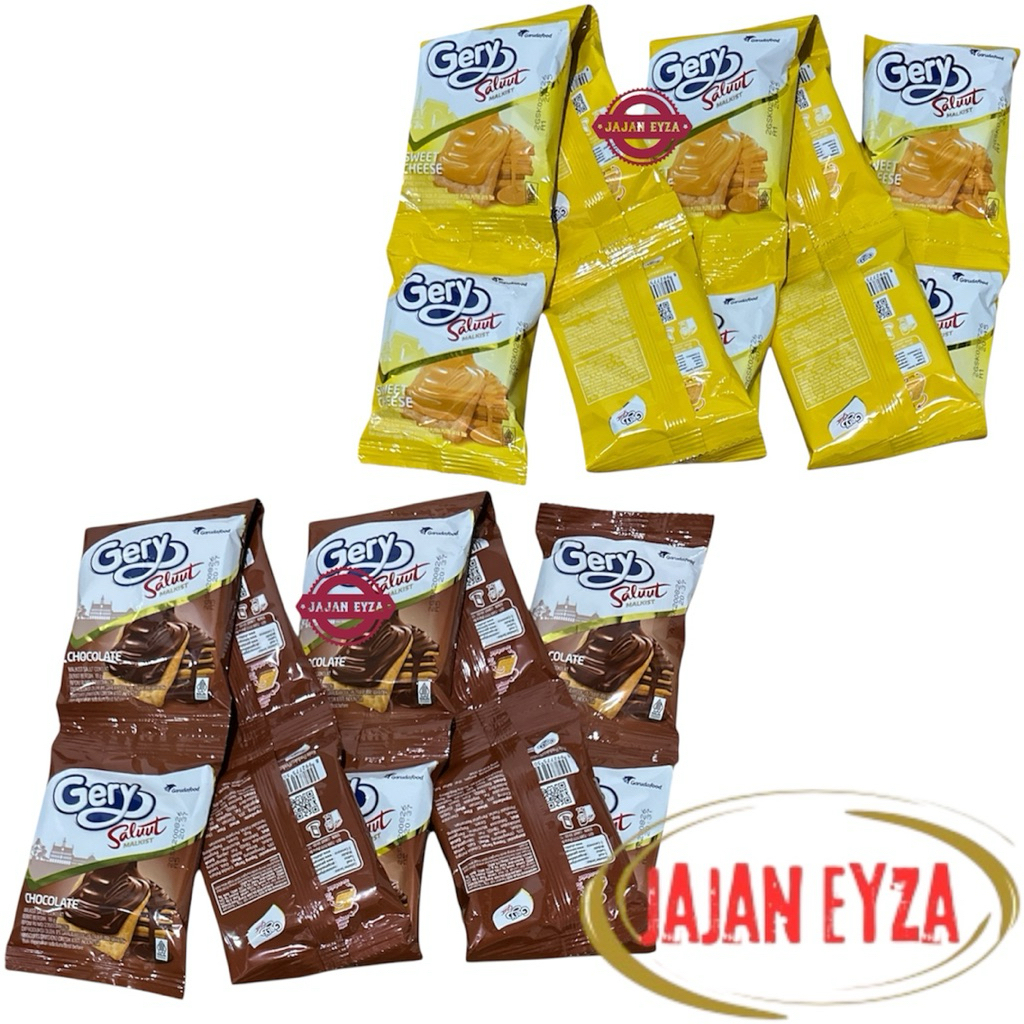 

garudafood gery saluut malkist renceng isi 10pcs malkis keju malkis choco