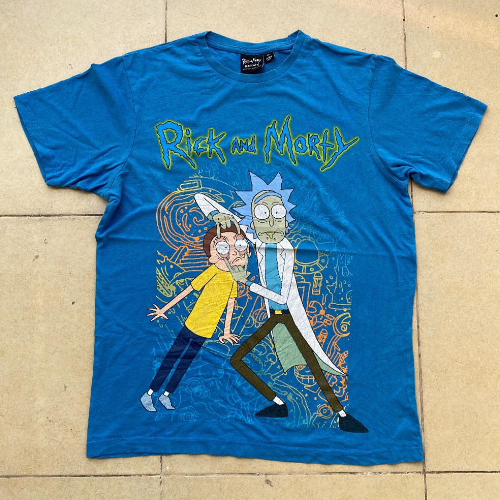 Kaos film kartun Rick and Morty original second Bekas murah, jual kaos Rick and Morty original murah