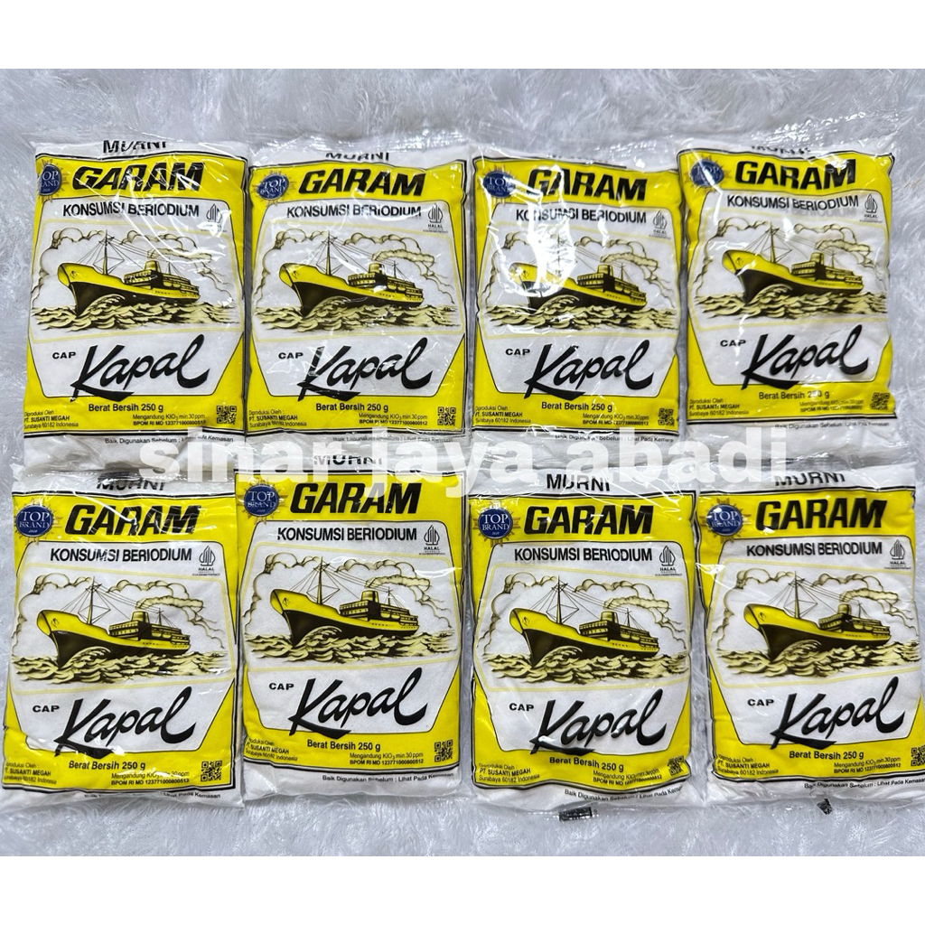 Garam Dapur Cap Kapal 250gr | Garam Cap Kapal