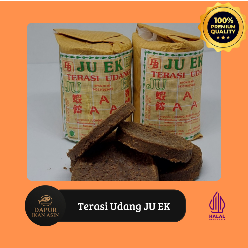 

Terasi Udang JUEK / Terasi Premium JU EK Enak Wangi / Terasi Colek