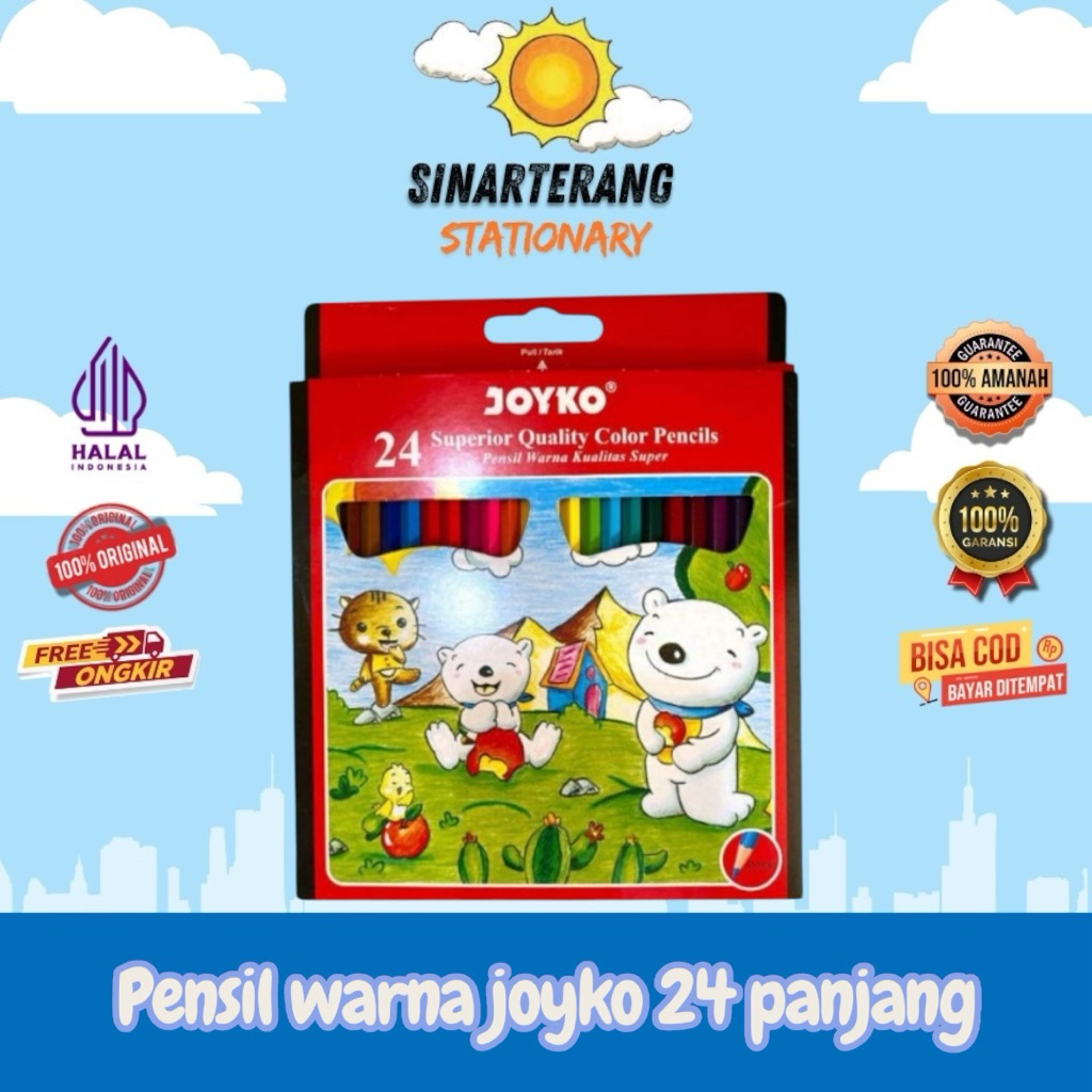 

PENSIL 24 WARNA PANJANG JOYKO