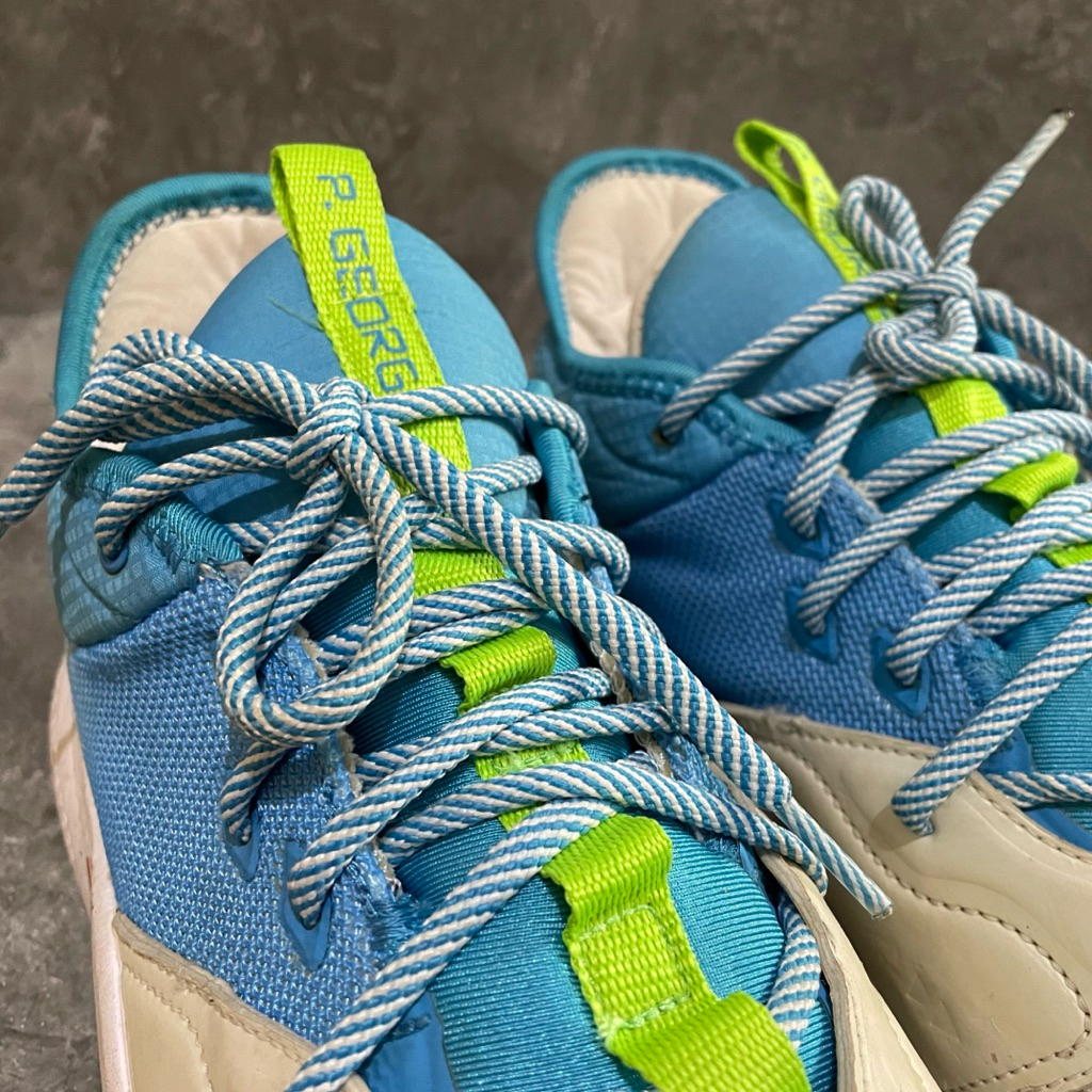 Sepatu Basket PG 3 Paul George Lure Ting Blue Putih Biru Ukuran Besar 46 Casual Outdoor Olahraga Sne