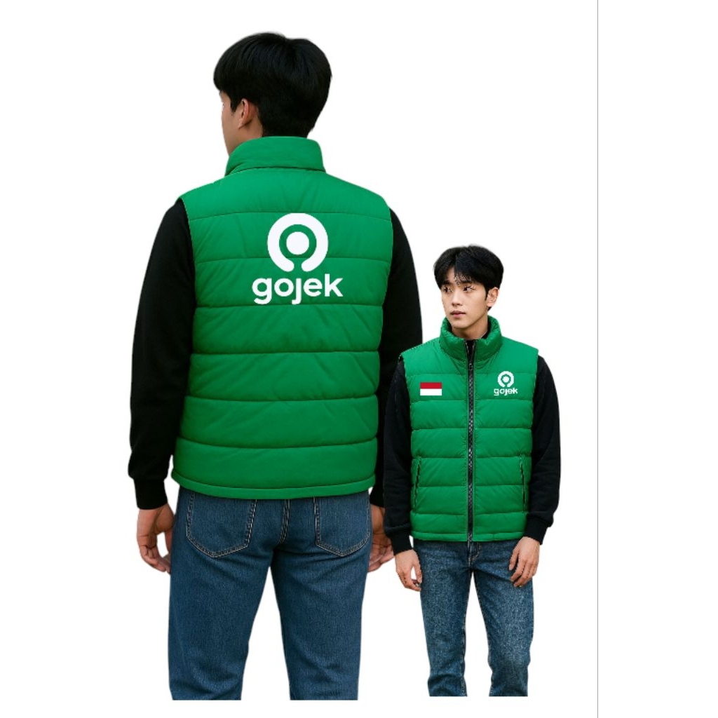 Vest Rompi Ojol Go#jek/Vest Rompi Motor /Vest Rompi Gelembung