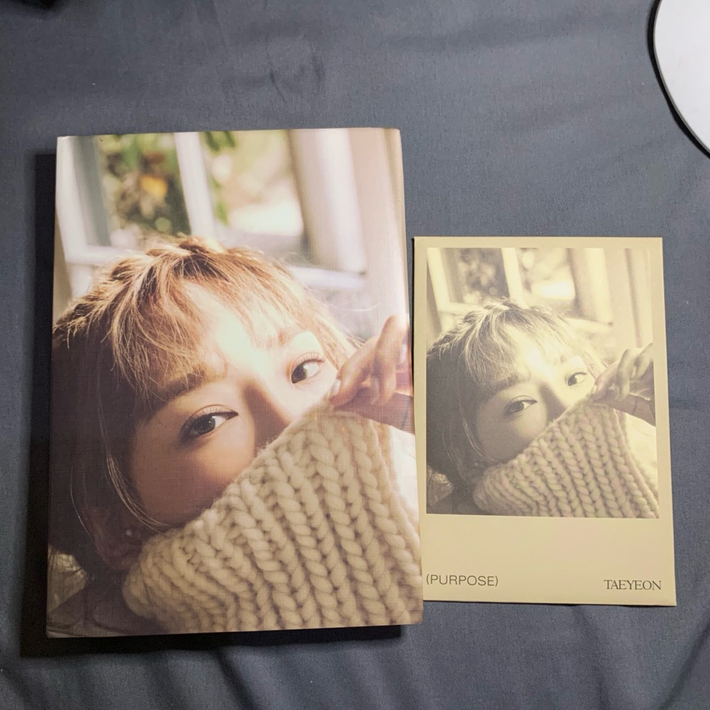 TAEYEON Album PURPOSE Repackaged Beige Version Postcard Murah