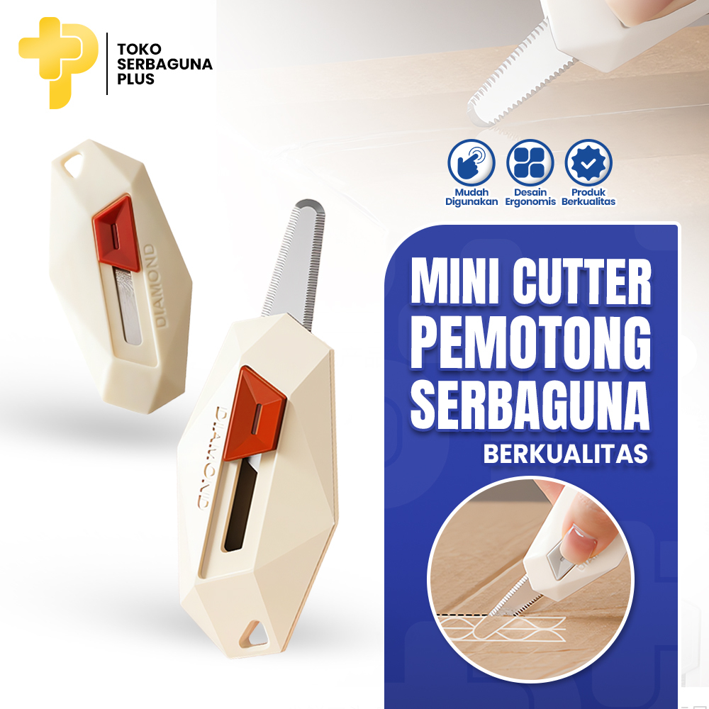 

Cutter Mini Portable Pisau Pemotong Kertas Pembuka Kotak Serbaguna