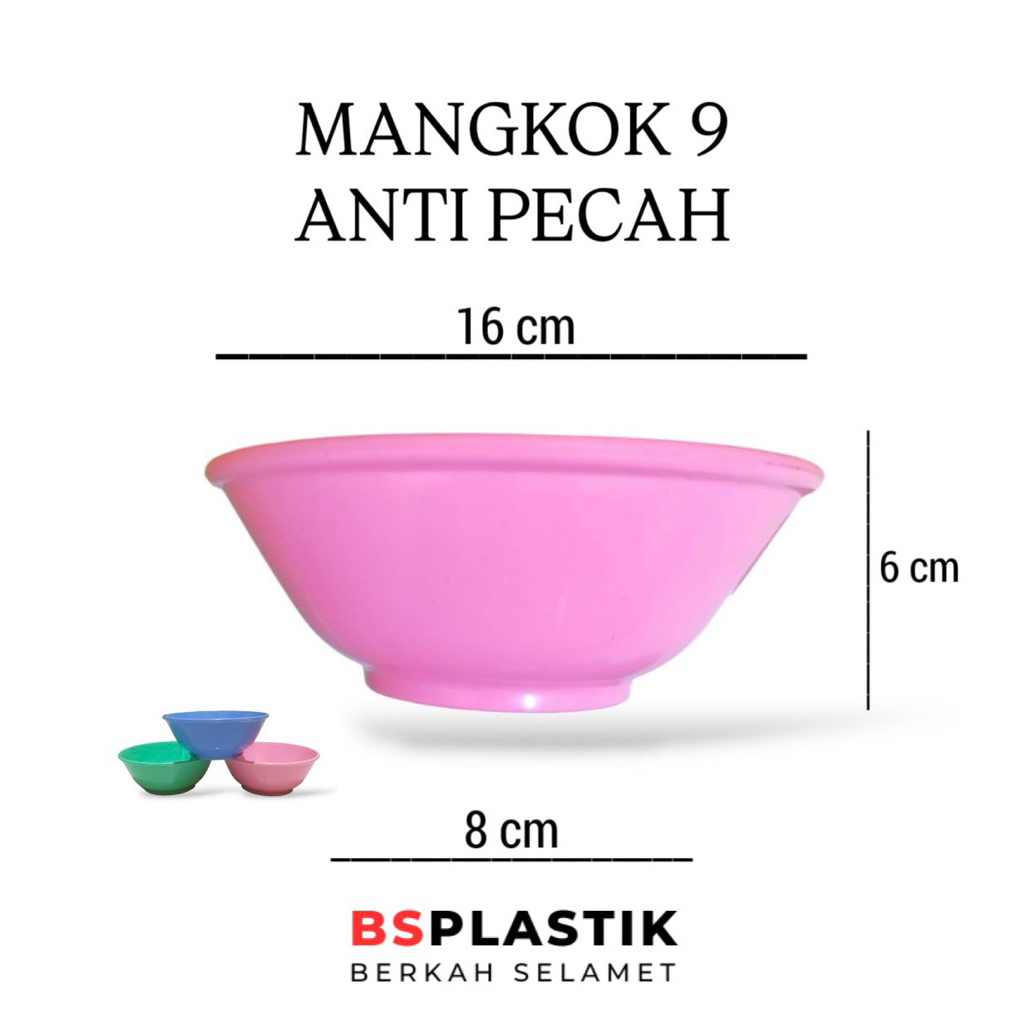 Mangkok plastik tebal anti pecah | Mangkok es | Mangkok mie | Mangkok melamin