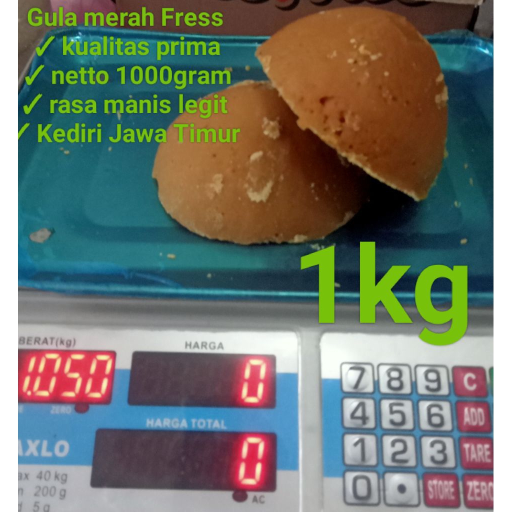 

Gula Merah kemasan 1kg // Gula Merah batok besar // Gula merah 100% asli dari nira tebu