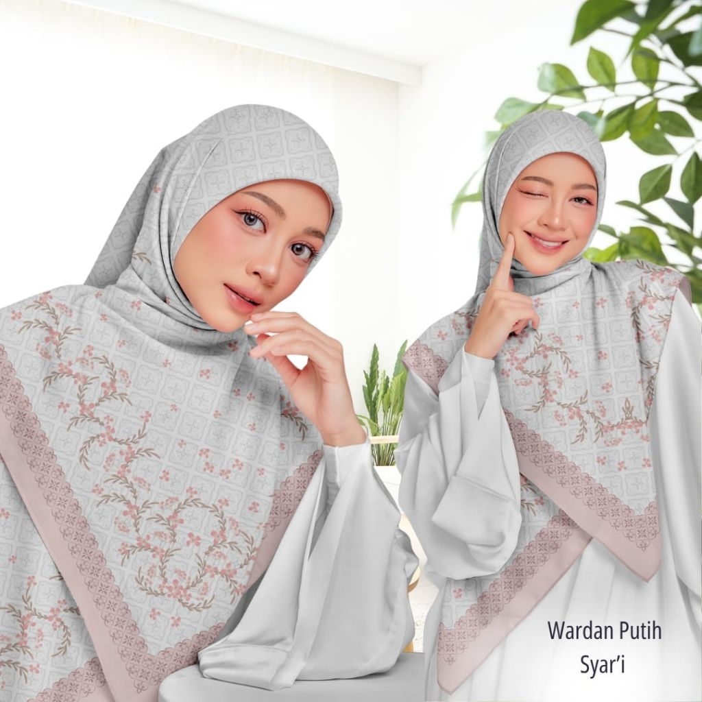 Hijab Segi Empat Motif Jumbo / Kerudung Segi Empat syar'i