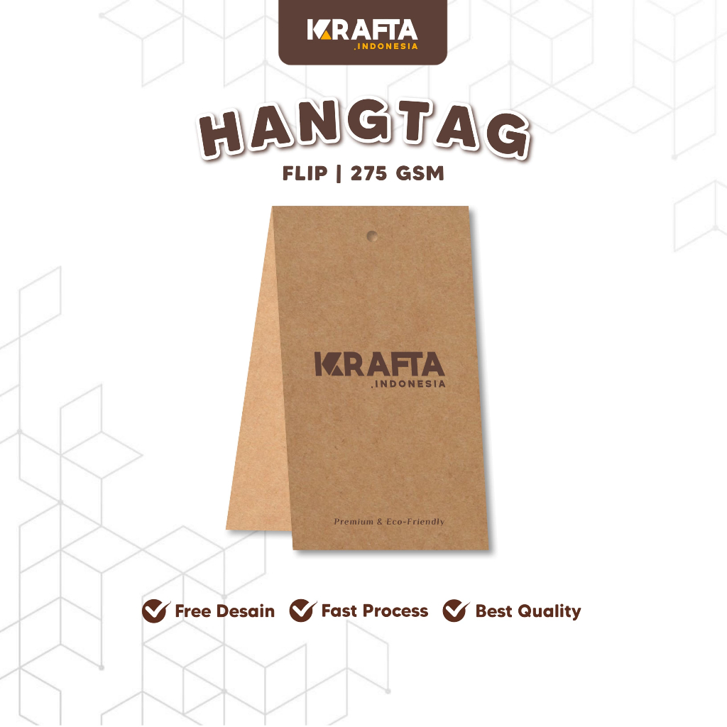 

Label Hang Tag Lipat Baju Custom Premium - Kertas Kraft 275 gsm
