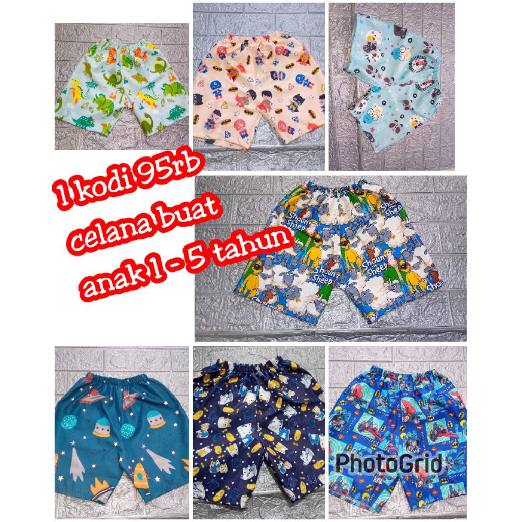 celana pendek anak murah (per kodi)