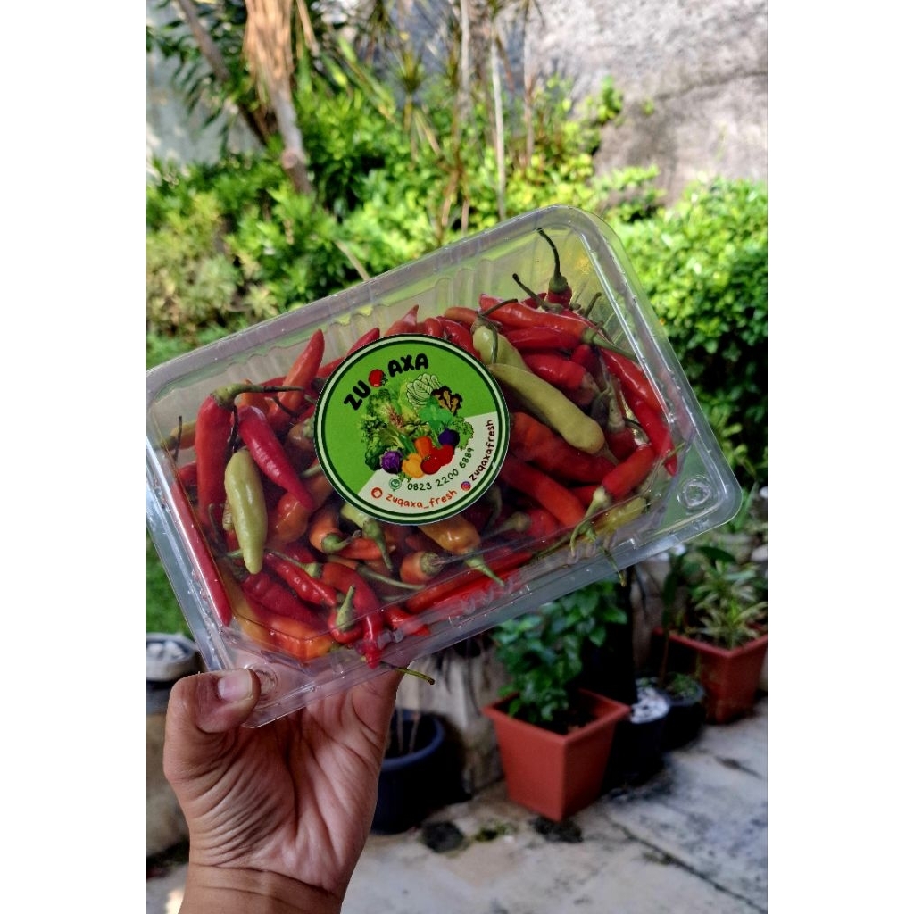 

cabe rawit orange /merah 250gram 500 gram 1kg