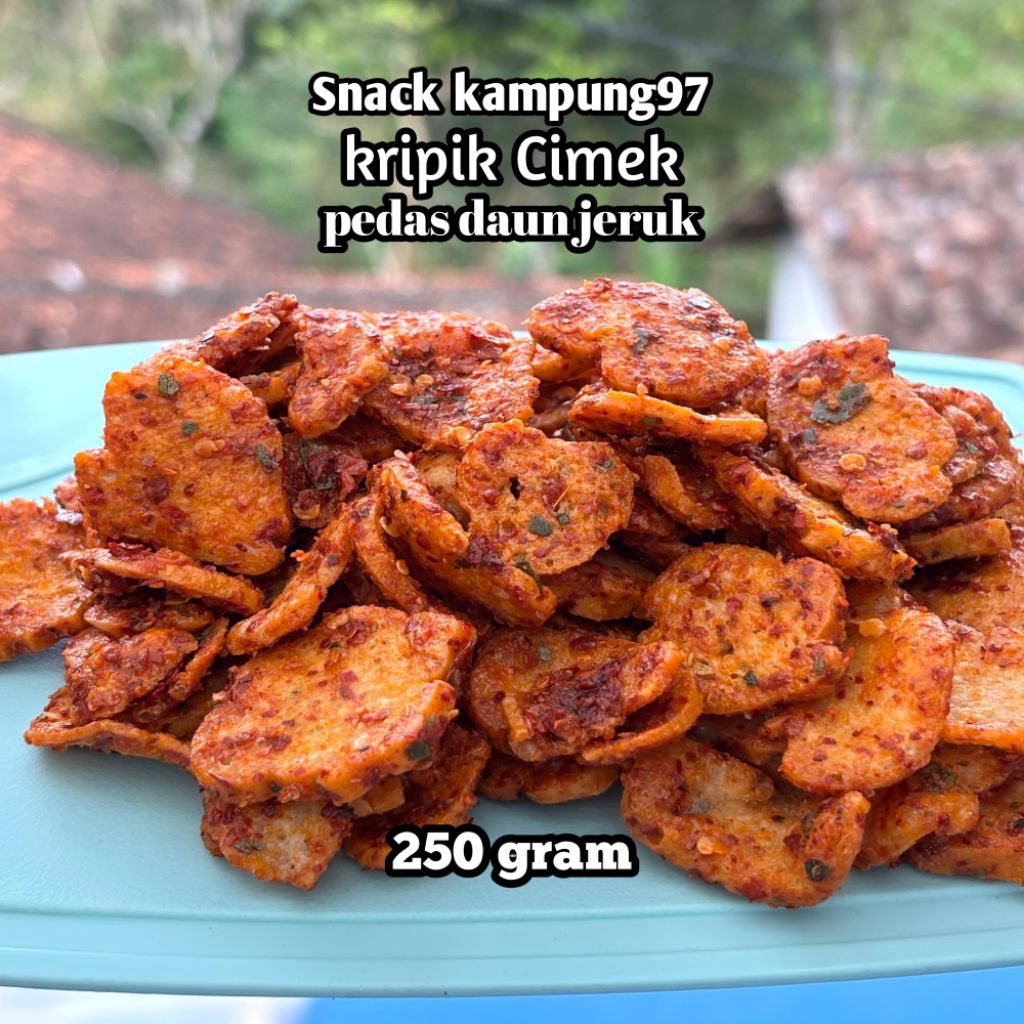

Kripik Cimek 250 gram pedas daun jeruk,basreng pedas daun jeruk,seblak