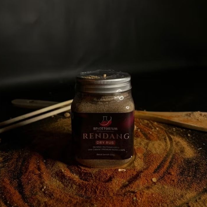 

SPICETORIUM Healthy Dry Rub (Rendang Formula) 120gr Bumbu Bubuk Marinasi Rendah Kalori - Tanpa MSG, Tanpa Pengawet, 100% Natural Ingredients.