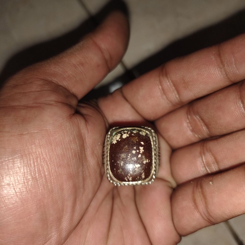 batu cincin pirus unik jadul langka warisan antik
