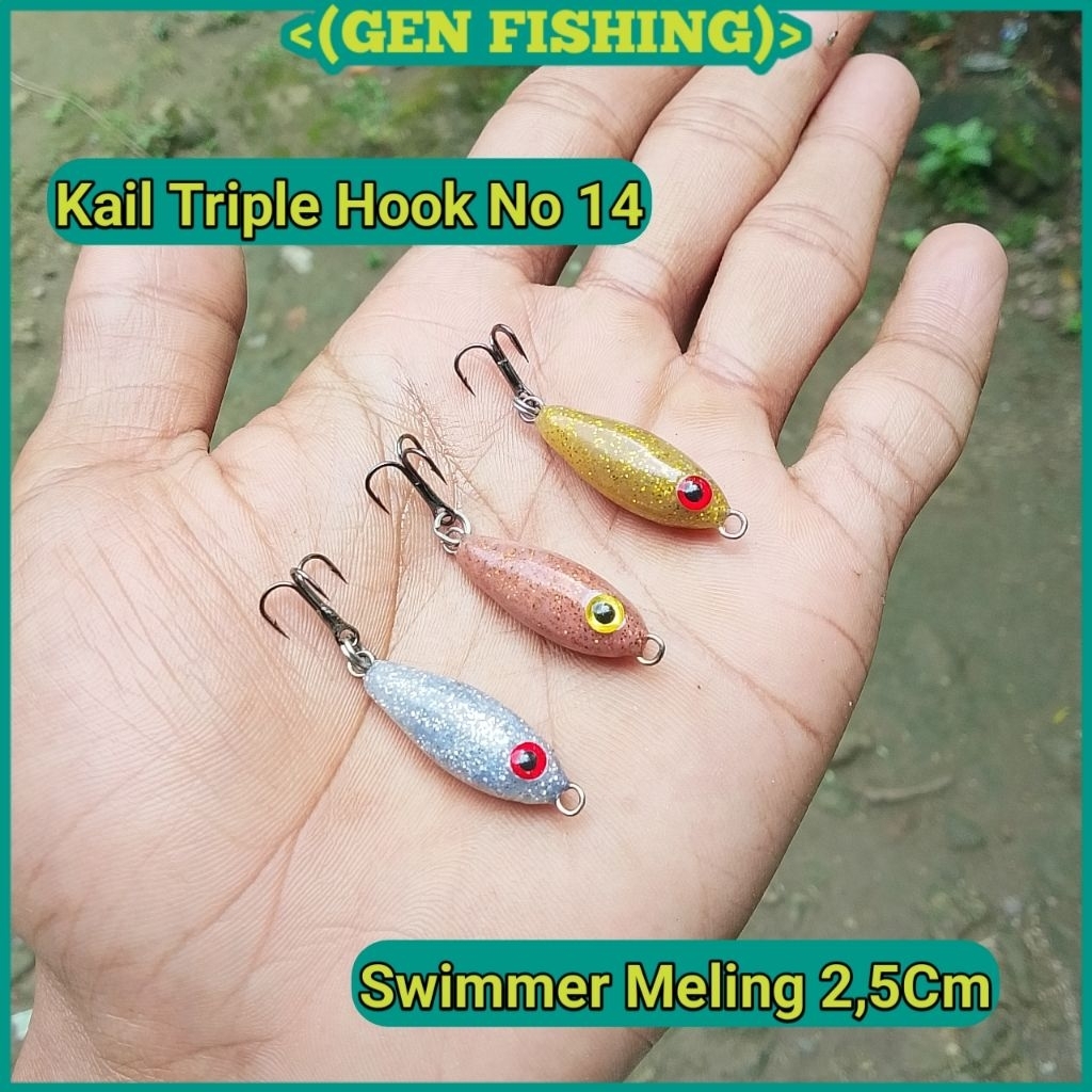Lure Swimmer Hampala Baby Gt 2,5cm SwimBait Meling