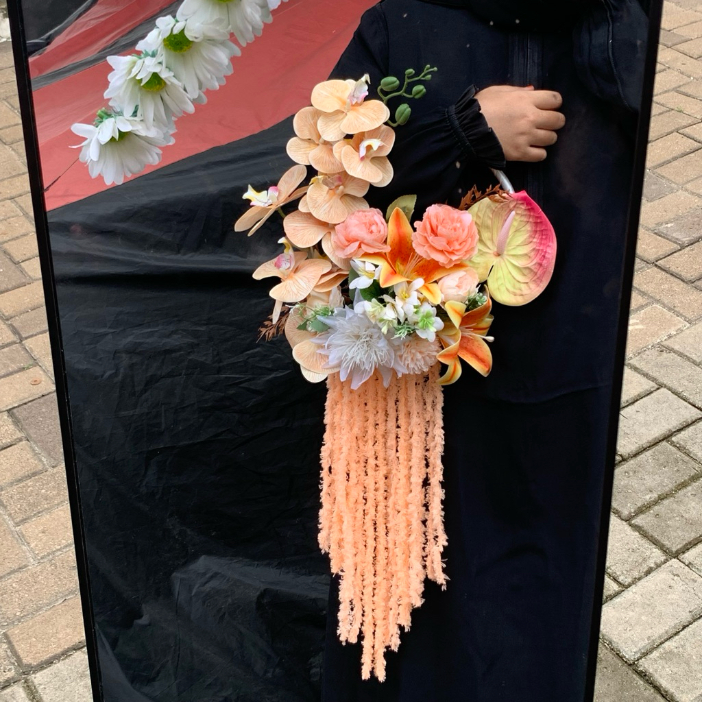 READY STOK Flower hoop wedding | Hiasan dinding | Handbouquet wedding handbuket buket bunga pernikah