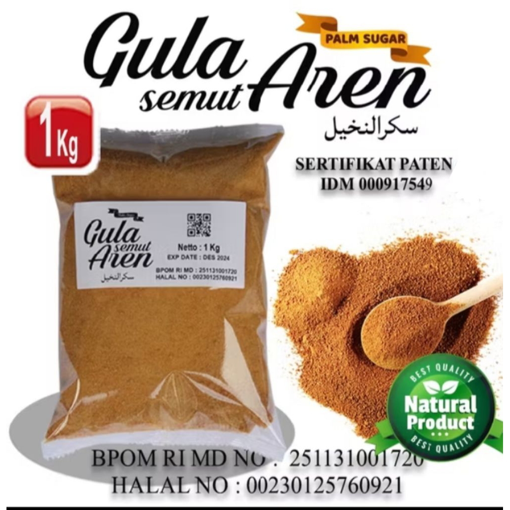 

Gula Aren Organik - Gula Semut Aren Asli Original - 1 Kg