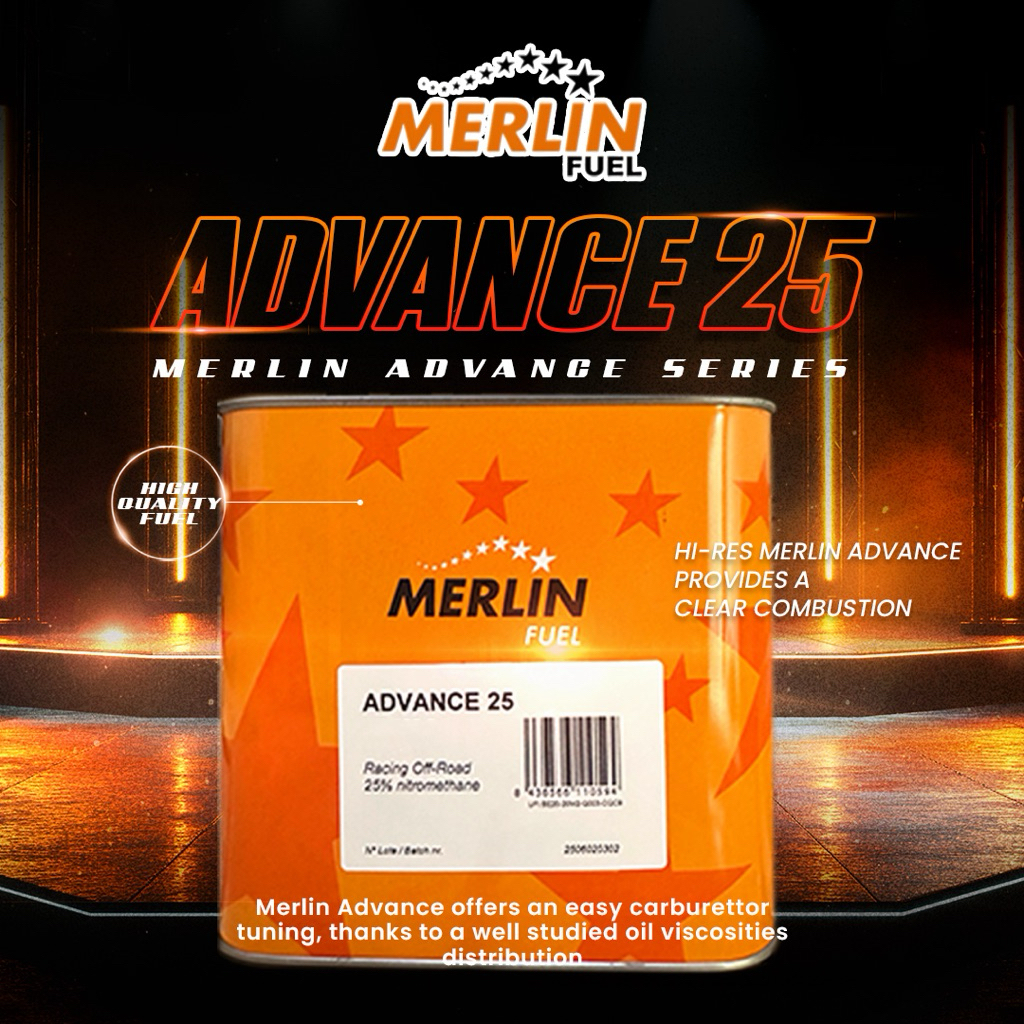Merlin fuel advance 25% nitro bahan bakar mobil RC hobby