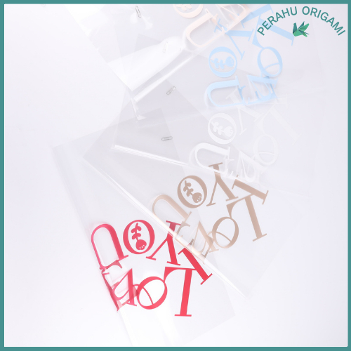 

PACK 20 Flower Wrapping Paper Cellophane Bening Kertas Buket Bunga Transparant Waterproof KB59