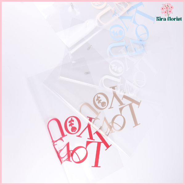 

PACK 20 Flower Wrapping Paper Cellophane Bening Kertas Buket Bunga Transparant Waterproof KB59