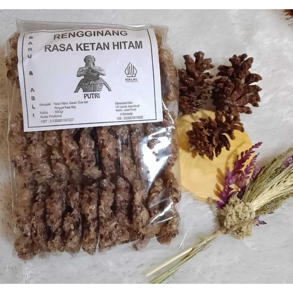 

RENGGINANG RASA KETAN HITAM (MANIS) 500 GR ISI 30