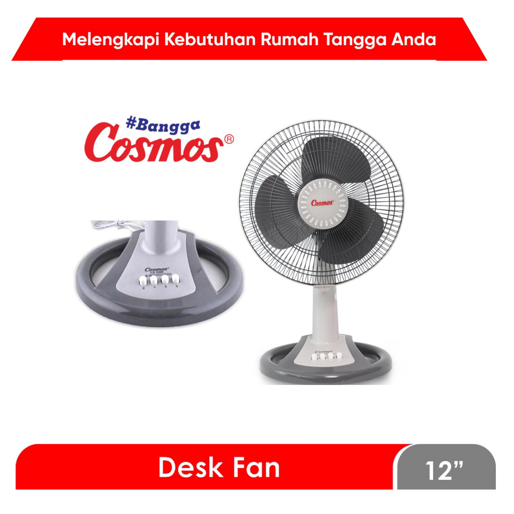 Kipas Angin Cosmos 12 DSE 12 Inch / Kipas Desk Fan Cosmos 12-DSE / Kipas Angin Cosmos 12DSE 12"