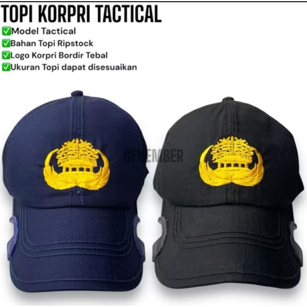 TOPI KORPRI TACTICAL - TOPI ASN TACTICAL - TOPI PNS - TOPI KORPRI - TOPI KORPRI COAK